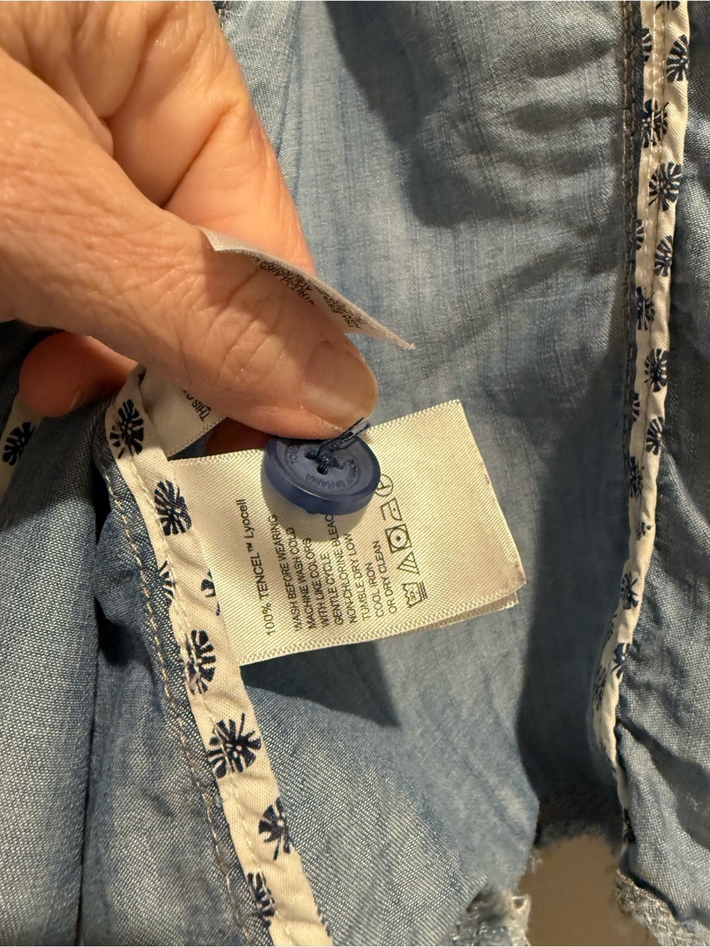 Chambray O'Lei Linen-Blend Jacket XL - Picture 8 of 9